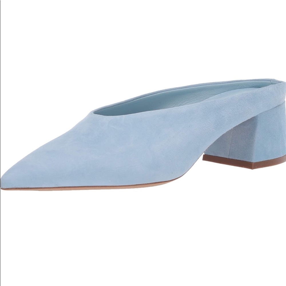 Vince Ralston Stunning Suede Surf Mist Mule